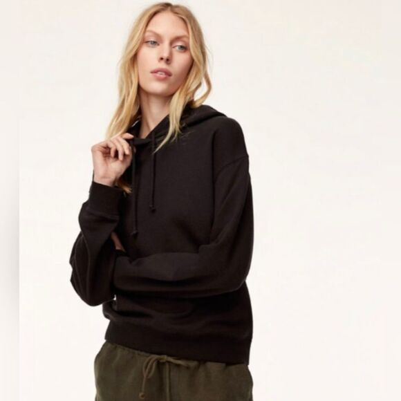 Aritzia Wilfred Free Williamson oversized Hoodie Black Sweatshirt size XXS cozy - Picture 1 of 10
